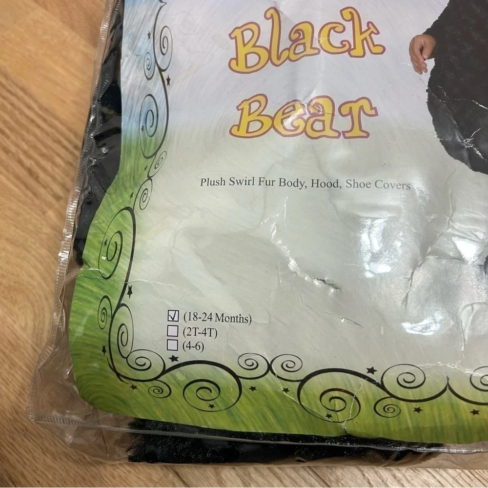 Underwraps Belly Babies Black Bear Kids Costume 18-24 mos Halloween